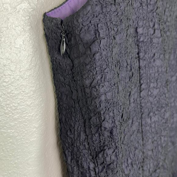 London Times Size 8 Black Sleeveless Square Neck Tea Length Dress Fairy Goth - Picture 8 of 11